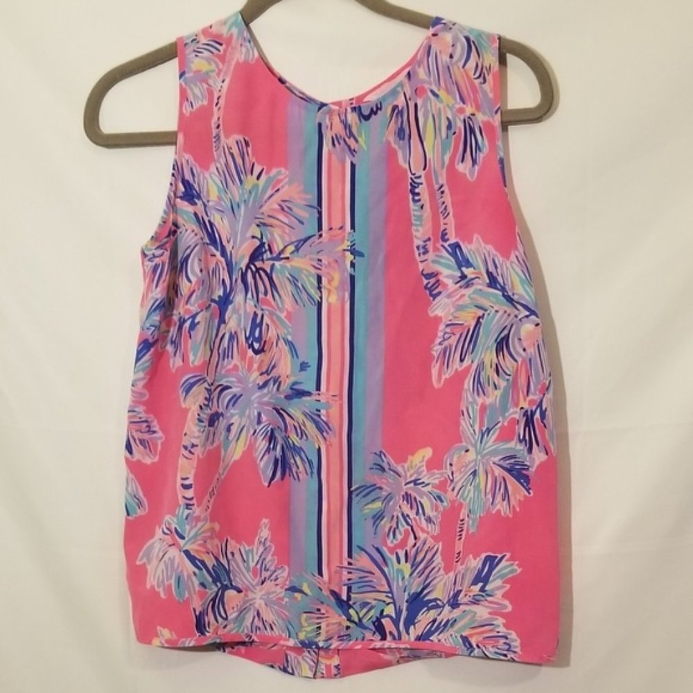 Lilly Pulitzer tank top 
Nice stems silk sz M
